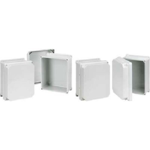 Fiberglass Enclosure, 9.7 in H, 7.71 in W, 5.91 in D, NEMA 4X, Hinged, Pentair Equipment Protection, Mfr#: RHJ1008HWLG